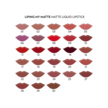 Liping My Matte Likit Ruj No: 20 - Suya Dayanıklı Ultra Mat Ruj Çok Renkli