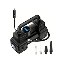 Xuweiwei 12v Mini Araba Şişirme Pompası Kablolu Araba Dijital Ekran Modeli Siyah Yüksek Güçlü Basınçlı Elektrikli Lastik Hava Pompası