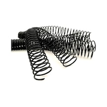 Plastik Helezon Spiral 20mm. 4:1 Siyah 100 Ad. 48 Lop Poşetli