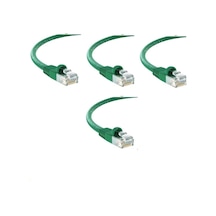 S-link Cat6 Yeşil 5 Metre Rj45 Lan Kablosu Uçları Hazır Takılı Bilgisayar Modem Internet Ethernet Kablosu