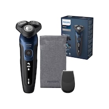 Philips Shaver 5000 - Erkekler İçin Elektrikli Tıraş Makinesi: Hassas Düzeltici Ve Yumuşak Taşıma Çantasıyla Metalik Mavi Islak Ve Kuru Tıraş Model S5465/18