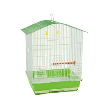 Birdlife Çift Kapılı Kuş Kafesi Yeşil 34,5x28x46 Cm 256-60038.01