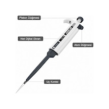 Joanlab 0.5 10 Μl Tek Kanallı Manuel Mikropipet Hassas Laboratuvar Pipeti