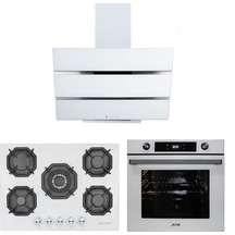 Eminçelik ve Afm Tech  22 386 + FM7701 + FM3251Beyaz Ankastre Set