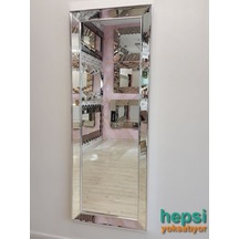 Ayna Çerçeveli Model Gümüş Renk Boy Aynası Gümüş