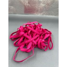 Paşateks 1 Cm Silikonlu Askı Lastiği-5 Metre-koyu Karmen Pembe