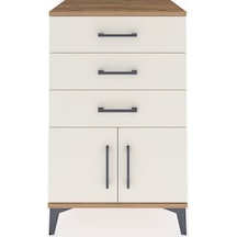 Hyperion Komodin 3 Çekmeceli 2 Kapaklı 60x44x96 Çam-aytaşı Çam