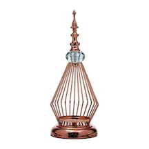 Vitale Prizma Dekoratif Mumluk Bronz 13x12x32 Cm Ak.je0070