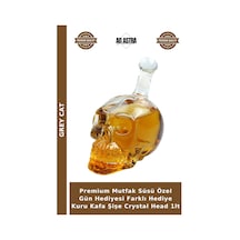 Premium Mutfak Süsü Özel Gün Hediyesi Farklı Hediye Kuru Kafa Şişe Crystal Head 1lt
