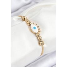 316l Çelik Göz Charm Model Gold Renk Kadın Bileklik Diğer 316l Çelik Göz Charm Model Gold Renk Kadın Bileklik Diğer