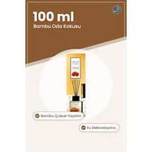 Bambu Çubuklu Oda Kokusu 100 Ml Amber Difngüzör Ev Dekorasyon Yay