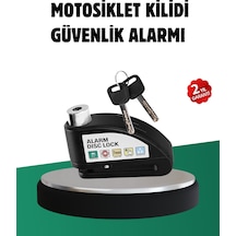 Titreşim Sensörlü Alarm Disk Kilidi Motosiklet Scooter Bisiklet - Lisinya