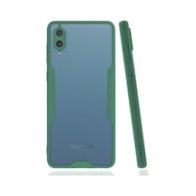 Muratech Newface Samsung Uyumlu Galaxy A02 Kılıf Platin Silikon - Yeşil