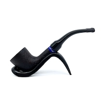 Dapper Bent Billiard Briar Gül Kökü 9 Mm Filtreli El Yapımı Pipo - 3078