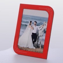 Ahşap Kırmızı Renk Resim Çerçeve 10x15