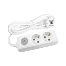 Viko Multi-let 2'li Grup Priz Anahtarlı Topraklı Çocuk Korumalı 2 Metre Beyaz - 90117202