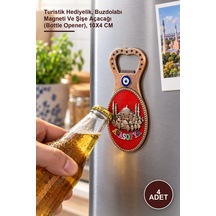 4 Adet Ayasofya Yöresel Magnet Ve Açacak Turistik Hediyelik, Buzdolabı Magneti Ve Şişe Açacağı Bottle Opener , 10x4 Cm 1