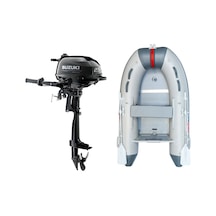 Marinport 2.30 Ahşap Taban Şişme Bot + Suzuki 2.5 Hp Deniz Motoru