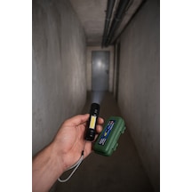 Usb Şarjlı Zoomlu Led El Feneri Yan Çalışma Lambalı Su Geçirmez Mini El Feneri Siyah