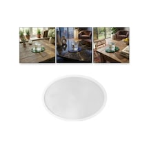 Epoksi Oval Bardak Altlığı Kalıp 13x9 Cm Şeffaf