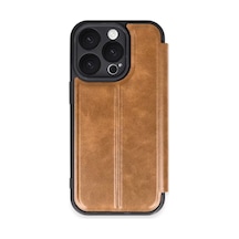 Newface Apple İphone 16 Pro Max Kılıf Flip Cover - Taba