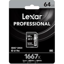 Lexar Professional 64Gb 250Mb/S Sdxc Hafıza Kartı