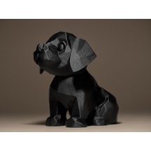 Köpek Ev Salon Dekorasyonuna Uyumlu Hediyelik Dekoratif Obje Figür 15 Cm