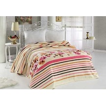 Mink Lacasa Çift Kişilik Battaniye (200x240)-1086 Pembe Bej