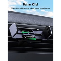 Araç Telefonu Tutucu Döndürme Alüminyum Kol İle Uyumlu Galaxy Siyah