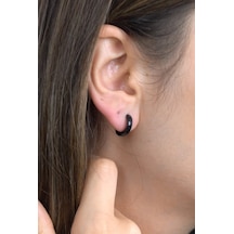 Ince 2,5 MM Bombeli Halka Unisex Erkek Çelik Küpe 3 Renk Mse6
