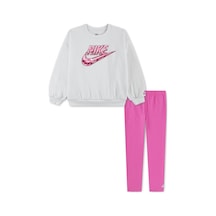 Nike Nıke Fleece Crew Flare Leggıng Kız Çocuk Tayt&sweatshirt Takım 36p286 Afn