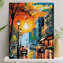 Sayılarla Boyama Tuval Seti Fırça Boya Dahil Çıtalı 40x50 Cm - Cadde