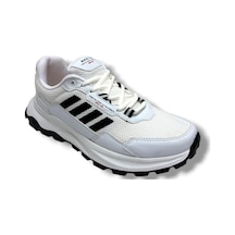 Best Of 2045-26 Anorak Deri Anatomik Erkek Sneaker Beyaz Siyah