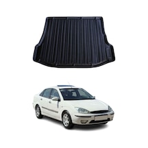 Ford Focus 1 Sedan 1999-2004 Arası Uyumlu Araca Özel Kauçuk Tpe Bagaj Havuzu Siyah
