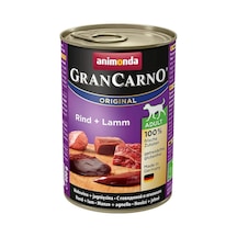Animonda Gran Carno Sığır Etli ve Kuzu Etli Yetişkin Köpek Konservesi 400 G