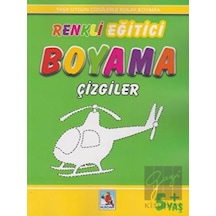 Renkli Eğitici Boyama Çizgiler 5+ Yaş Nurdan Yayınları  -  Nurdan Yayınları