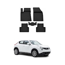 Nissan Juke 2010-2018 Uyumlu 4d Havuzlu Paspas Kauçuk Siyah 5 Parça