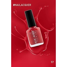 Kırmızı Oje 57 - Yüksek Pigmentli Uzun Süreli Kalıcılık Hızlı Kuruma - Nail Lacquer 57
