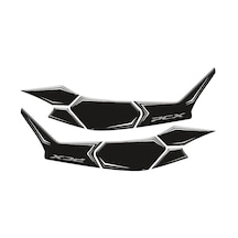Honda Pcx 2025 Uyumlu Yan Ayak Pad Siyah Beyaz