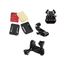 Gopro Uyumlu 3 Yollu Kask Bağlantı Seti Siyah