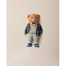 Madame Coco Boris Bear Magnet - Lacivert/açık Bej - 4x8 Cm 8684427186893 Çok Renkli