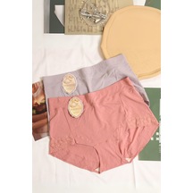 Unreal Underwear 5li İpek Karışımlı Bambu Kumaş İthal Çamaşır Yüksek Bel Külot, İz Yapmayan, Terletmeyen Çok Renkli
