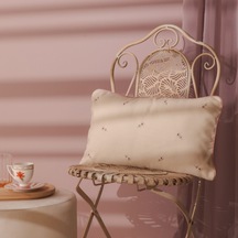 Soft Flor Kırlent Kılıfı - Ekru - 30x50 Cm Renkli