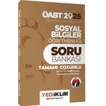Yediiklim  Yayınları 2025 ÖABT Sosyal Bilgiler Öğretmenliği Tamamı Çözümlü Soru Bankası