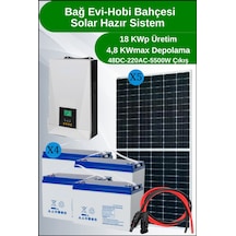 N&D Lighting Bağ Evi Buzdolabı / Çamaşır / Bulaşık Makinesi Solar Güneş Enerji Sistemi 18kwp