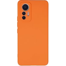 Uryport Xiaomi Mi 12 Lite Kılıf Nano İçi Kadife Silikon - Turuncu