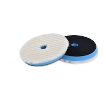 Shine Mate Knitted Wool Pad Mavi Taban Agresif Yün Pasta Keçesi 75/80 Mm