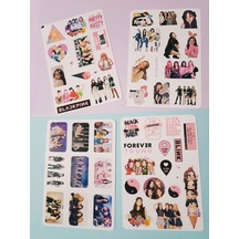 Black Pink Etiket Sticker Set