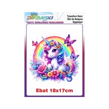 Unicorn Ütü İle Yapışan Tekstil Baskısı 2824