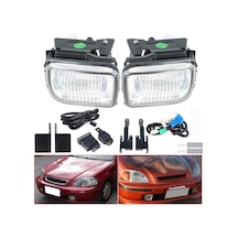 Honda Civic 1996-1998 H.b Sedan Kare Beyaz Sis Farı Lambası Honda Civic 1996-1998 H.b Sedan Kare Beyaz Sis Farı Lambası